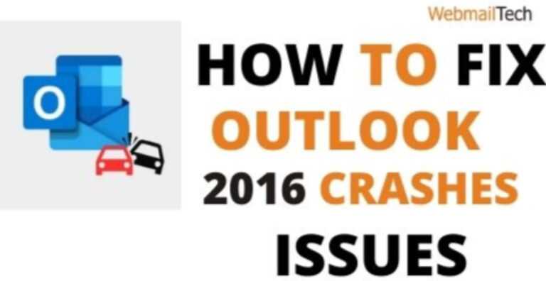 microsoft outlook 2016 keeps crashing