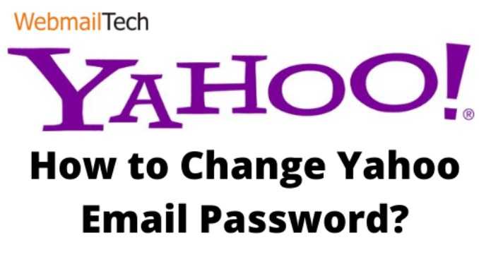 change yahoo email password