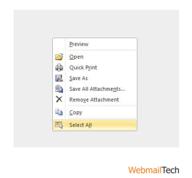  process of dragging and dropping an attachment