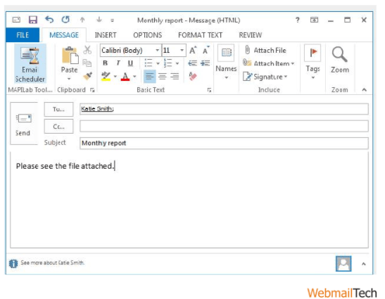 attach an Email to another Email in Outlook