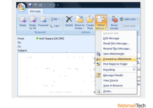 How To attach a folder to an Email in Outlook 2007 and 2003