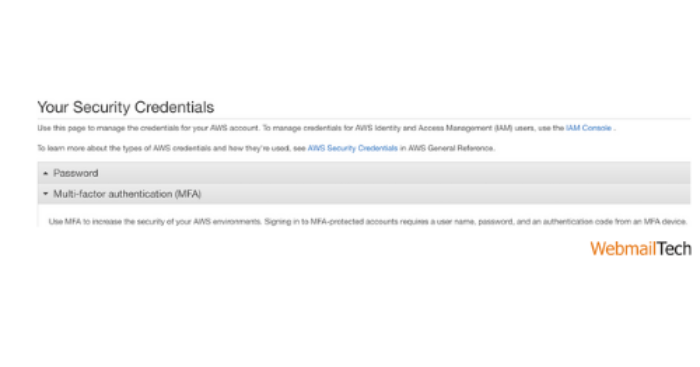 Manage MFA or Activate MFA, depending on which option you chose in the preceding step.