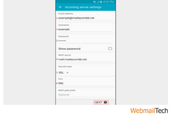 Mediacom Email Settings For Android