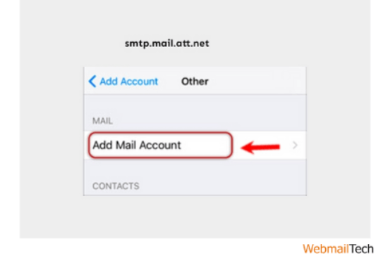 ATT.NET Email Configuration For iPhone