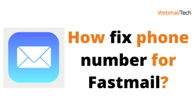 How fix phone number for Fastmail?